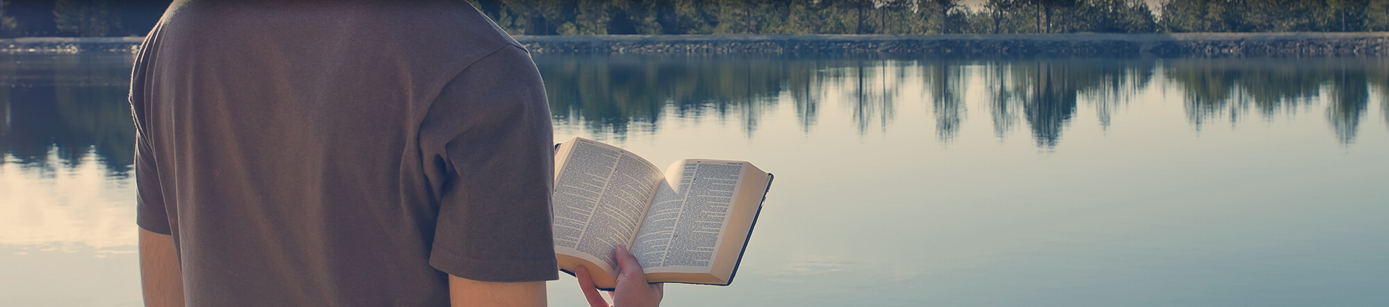 Man Reading the Bible